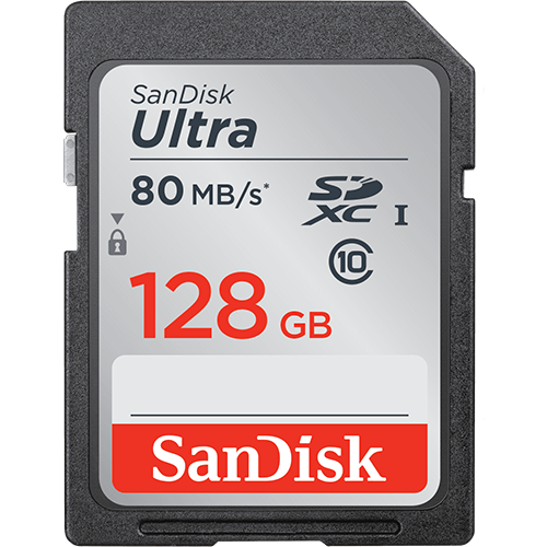 SanDisk Ultra SD Camera Memory Card Class 10 128GB International